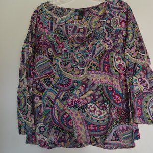 Lucky brand paisley blouse